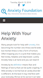 Mobile Screenshot of anxietyfoundation.com