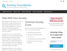 Tablet Screenshot of anxietyfoundation.com